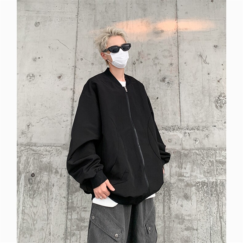 港风大码美式潮牌男女情侣款圆领夹克外套XZ213-JKMM02-P75控98,男装夹克,星座213