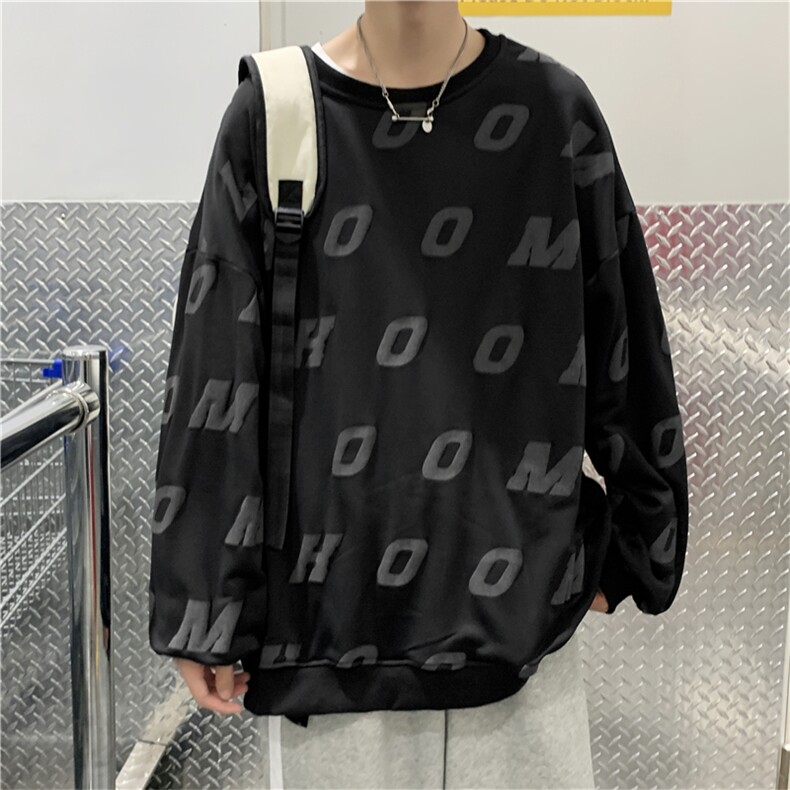 原宿风卫衣男宽松上衣秋季2023新款潮流百搭春秋款insW2057-P30,男装卫衣,星座512-2