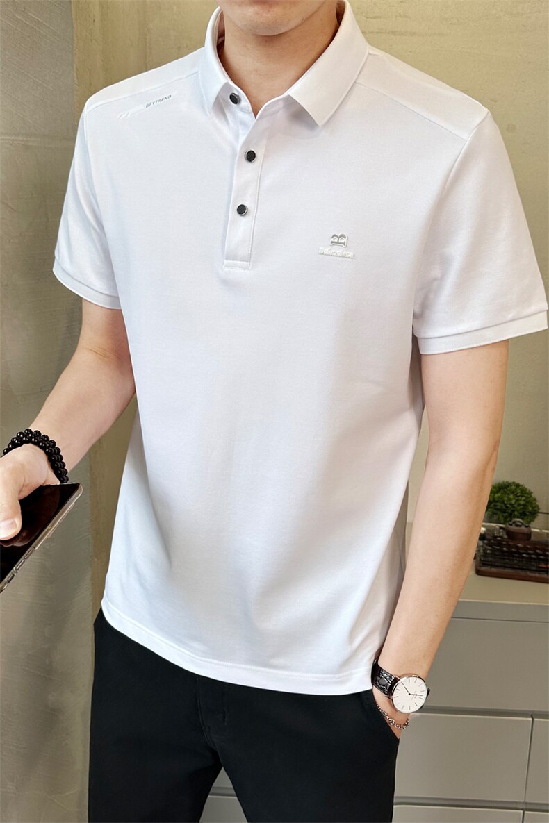 夏季新款男士短袖T恤时尚百搭休闲上衣潮牌半袖Polo衫PL9003-P63,男装T恤,电商A237