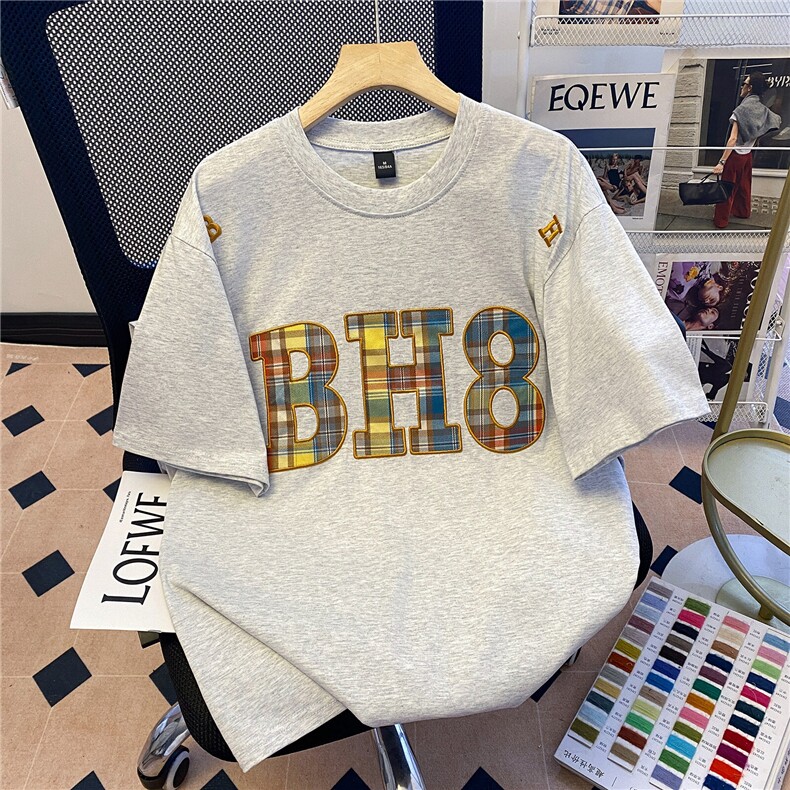 TT057-P45纯棉短袖t恤女夏2025新款潮流修身短款圆领上衣韩版，男装T恤，星座911-3