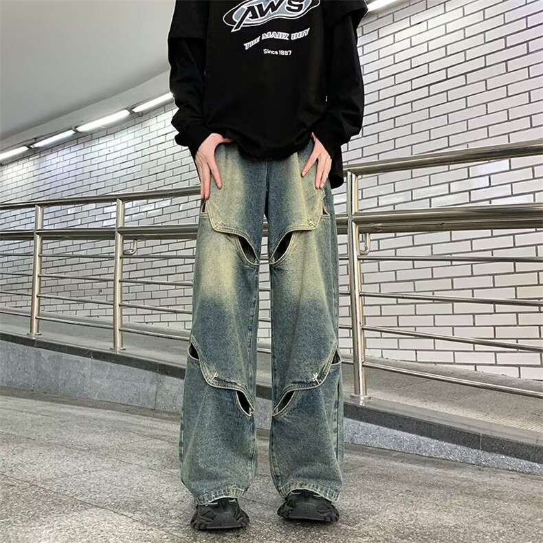美式牛仔裤男款秋季长裤潮G3109P50,男装牛仔裤,星座1116-2