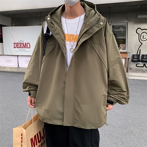 秋季宽松夹克男款大码连帽潮流外套男士茄克A266-JK9116-P80图片
