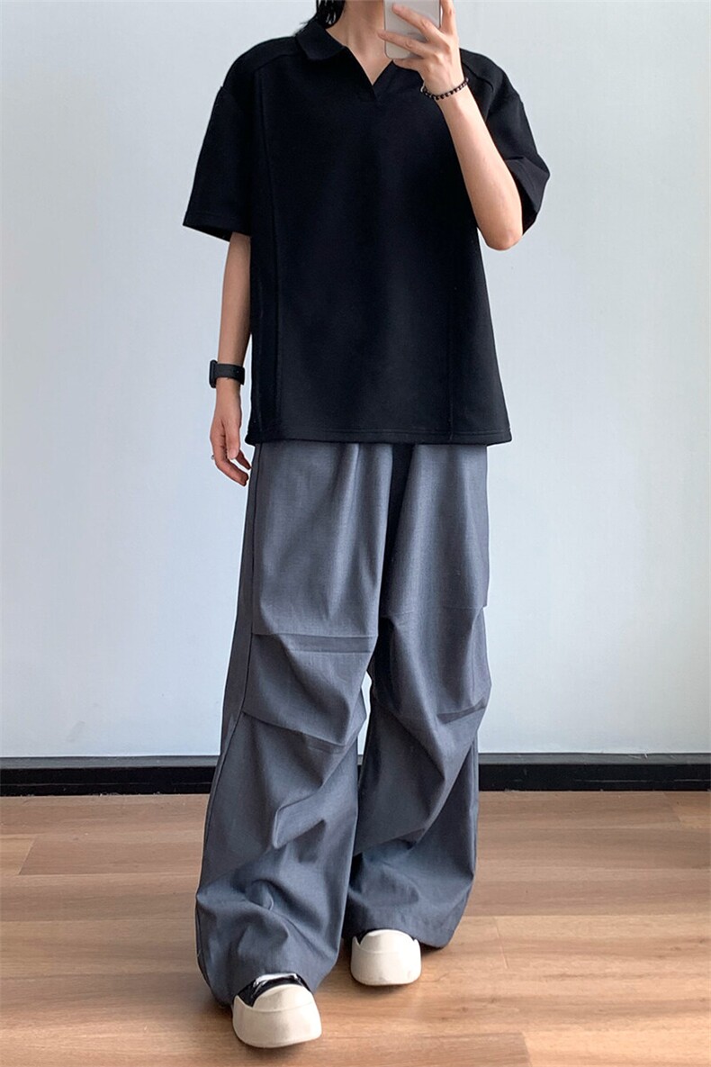 主推重磅POLO衫夏季短袖翻领半袖上衣cleanfit正肩t恤衫S419特28,男装Polo衫,电商A233-1