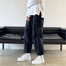 高街工装潮夏季薄款宽松直筒青少年阔腿抽绳束脚九分裤K1263-P36，男装休闲裤，星座512-4