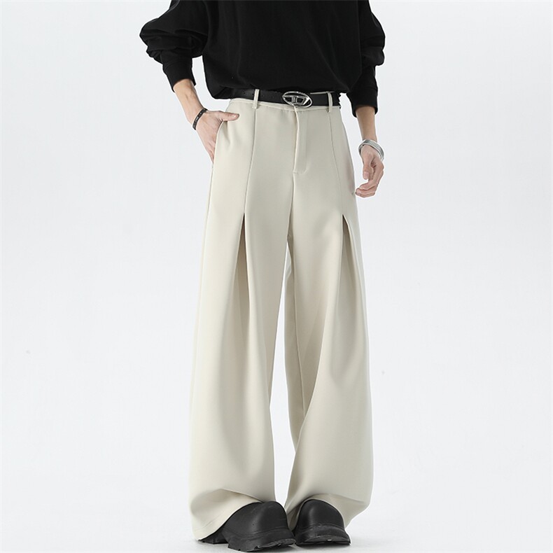 现货 秋冬新款垂感西裤立体裁剪男士长裤休闲裤 225-2-K05-P55图片