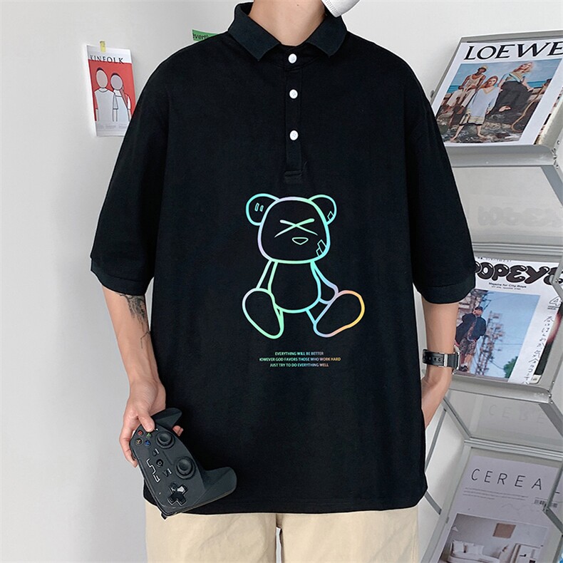 PL57139-P35翻领短袖polo衫男大码胖子半袖t恤男有领保罗衫模特,男装Polo衫,电商A040