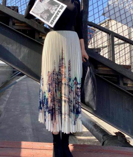 独特的民俗风几何手绘图案凸显高雅，女装，胤后