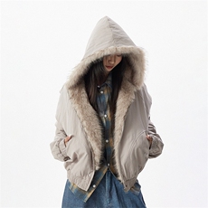 1506-1/MM61041/P114美式cleanfit毛领外套座山雕连帽棉服，男装棉衣，星座1506-1