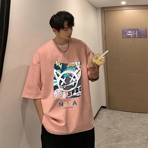 麂皮绒短袖t恤男大码半袖男 JD82275-P25图片