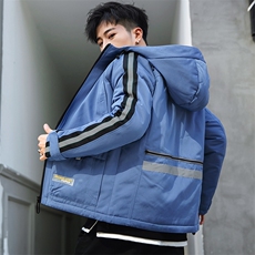 男士休闲连帽加厚保暖棉衣外套棉服棉袄冬季防寒开衫男装M990P75，男装棉衣，电商B226-2（原B217-2）