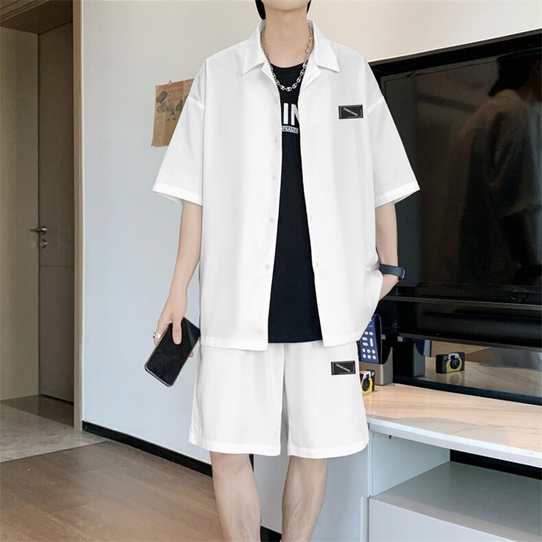 夏季男士运动套装时尚休闲套装青年宽松搭配两件套TZ005-特批60,男装休闲裤,星座718-1