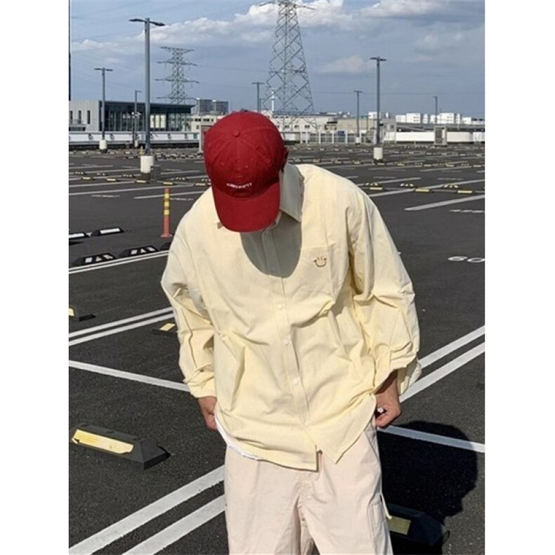 长袖条纹衬衫男欧美街头垂坠感衬衣薄款外套情侣潮牌男衬C2213,男装衬衫,星座1116A（原606A-3）