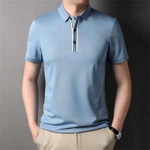 夏季新品休闲百搭宽松潮流翻领透气上衣男士短袖运动服HXF725-P80图片