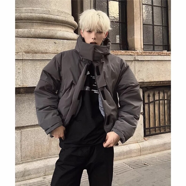 网图高街棉衣加厚面包服解构连帽立领棉服外套A025-TY12530-P95,男装棉衣,电商A025