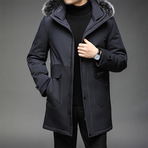 B2196钱塘2020-3冬季可脱卸内胆真毛领高端羽绒服长P320图片