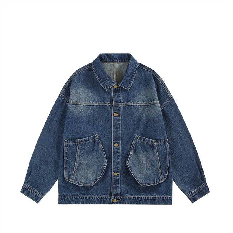 25新款立体大口袋潮流宽松牛仔水洗夹克外套N9002/P105148，男装工装外套，星座202-1
