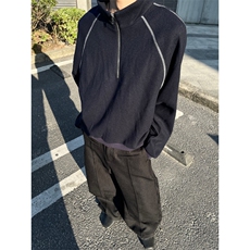 美式复古半高领拉链卫衣男女春秋季宽松廓形休闲vintage外套ins，女装短外套，星座506A