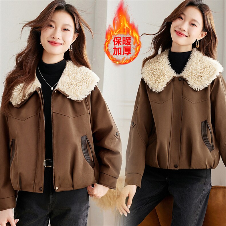 现货！加绒加厚冬季新款棉衣女派克服,女装棉衣/棉服,韩蔻秀