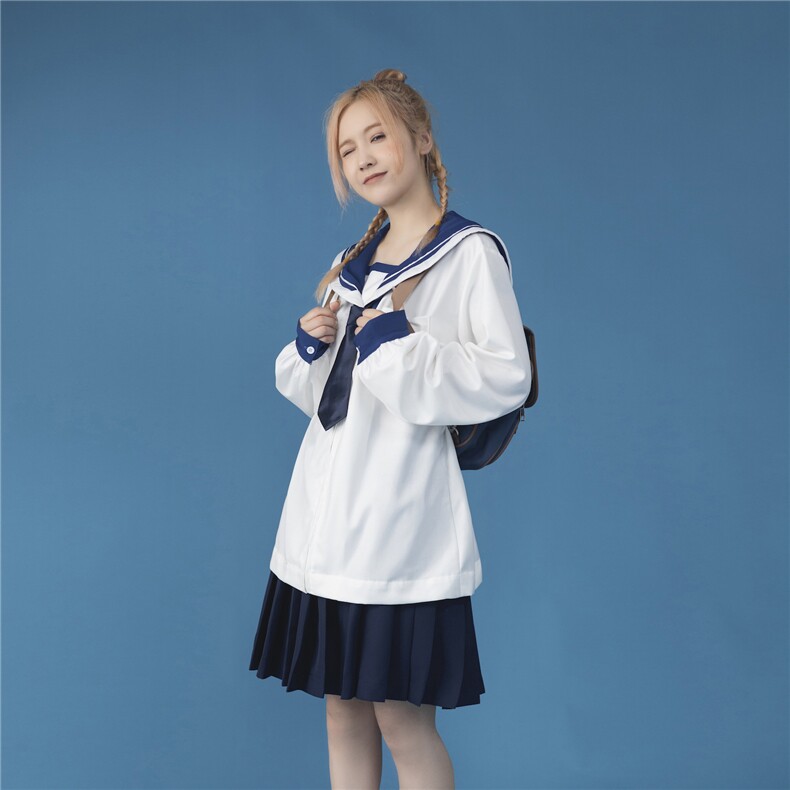 中性女类C316CS678P65JKDK水手服制服宽松班服情侣装男女款拼接,男装工装外套,电商C316