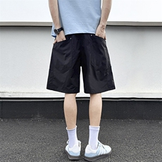 户外夏季格纹休闲宽松大口袋工装五分裤子铆钉短裤男D501/P35，男装休闲裤，星座206（原A221）