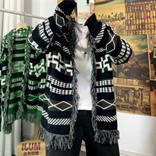 2023秋冬新款潮牌男士针织开衫情侣中性毛衣外套M305P68，男装针织衫/毛衣，电商B220