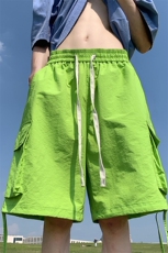 港风新款夏季时尚百搭宽松工装大口袋短裤五分裤A6261P40控58，男装牛仔裤，电商A268A