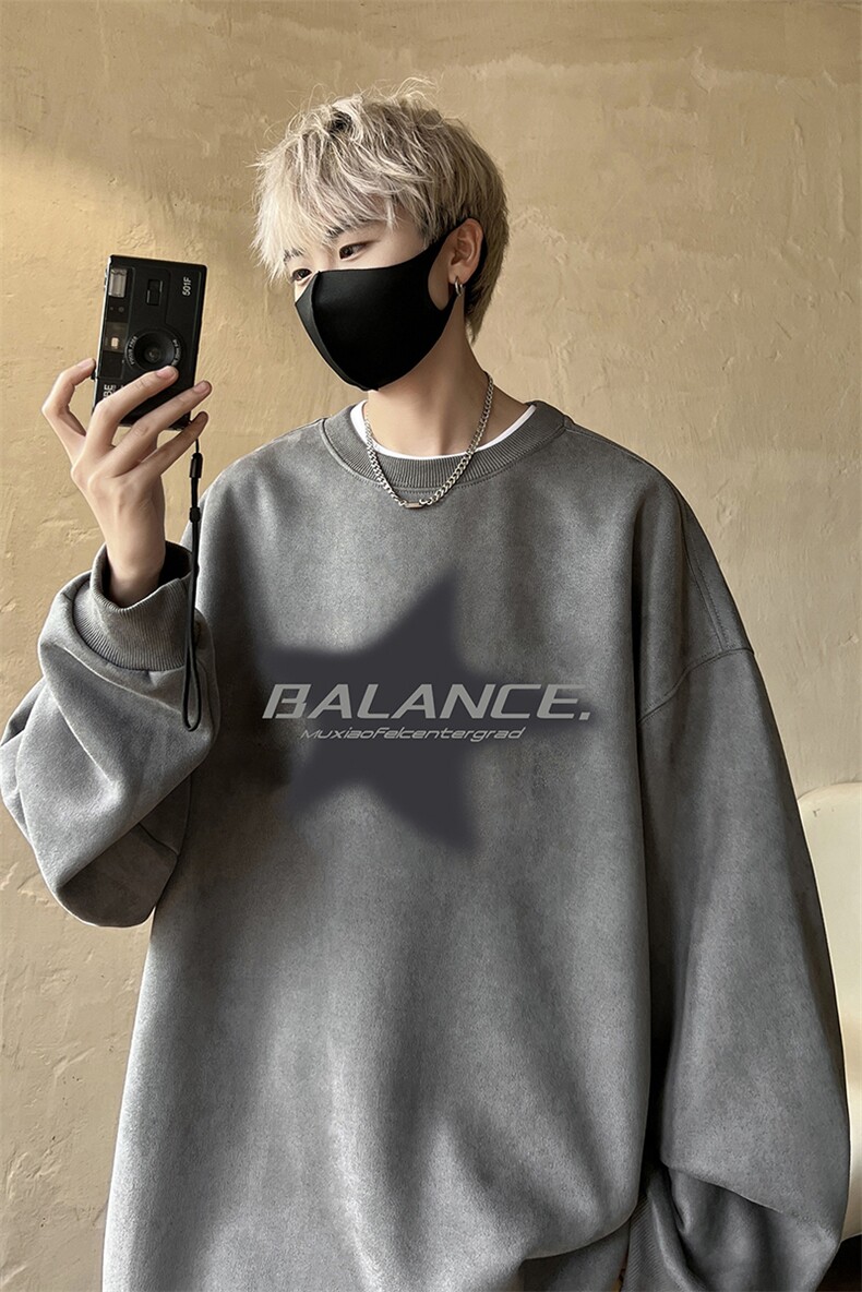 量大优可提供视频麂皮绒卫衣圆领HD019-1-LPYL4113-P30,男装卫衣,电商019-1