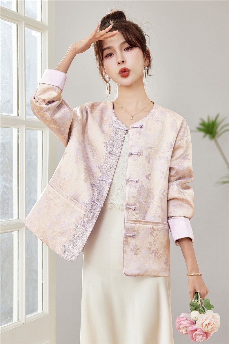 中式2026年春季短外套5天左右发货,女装短外套,靓衣阁