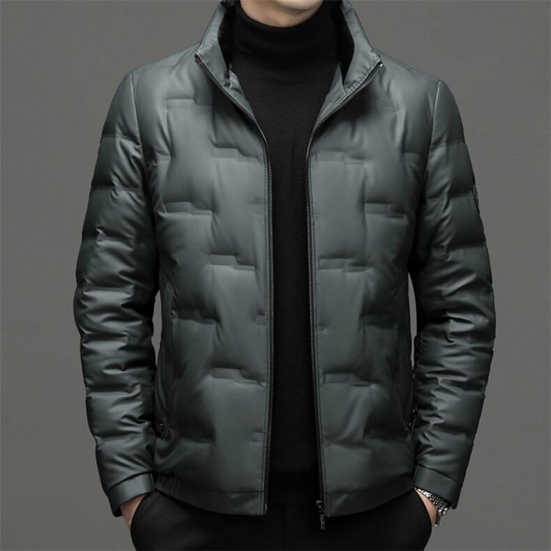 DF22128钱塘2020-2中年男士冬季厚款时尚休闲简约羽绒服P270,男装羽绒服,钱塘207-2
