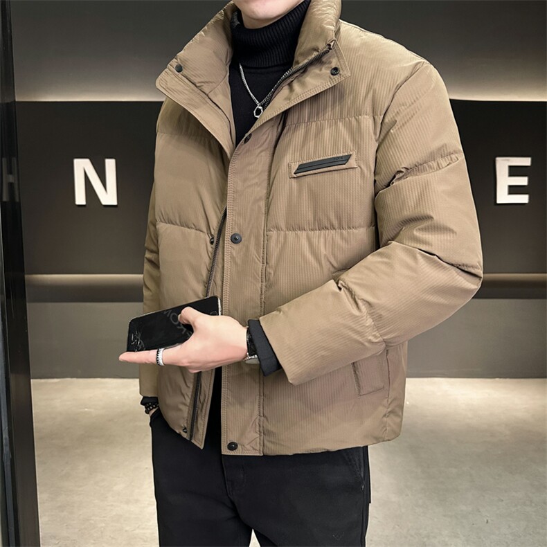 冬季羽绒服男2025新款立领加厚保暖轻薄款外套C317-Y9903-P195图片