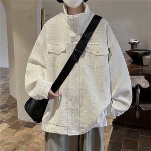 小香风美式牛仔夹克男宽松大皂风百搭工装外套JK8740P125控168图片