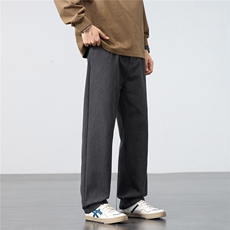 休闲裤男款秋冬季简约垂感宽松阔腿裤2025新款vibe裤子M2555-P45，男装休闲裤，星座509