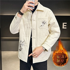 MY866-P852025秋冬时尚男士新中式加棉加厚风刺绣棉衣，男装棉衣，星座507A（原星座306B-2）