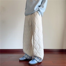 抖音品质INS潮流格子拼接葫芦格宽松休闲棉裤B315-K865-p65控88，男装休闲裤，电商B315
