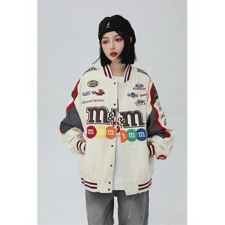网络图现货拼接棒球服外套秋季美式夹克上衣RW5017-P75,男装夹克,星座1005-4