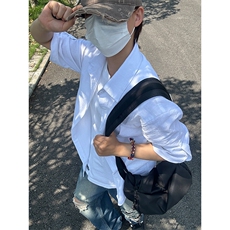 短袖衬衫男夏季新款100％竹节棉成衣水洗吸汗透气CS289-P35，男装T恤，星座301C-5