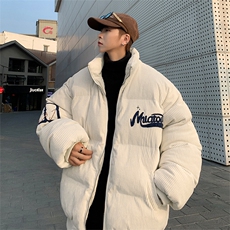 美式灯芯绒刺绣棉衣加绒ins潮牌棉袄宽松冬季外套M0855-P95，男装棉衣，星座308B-2