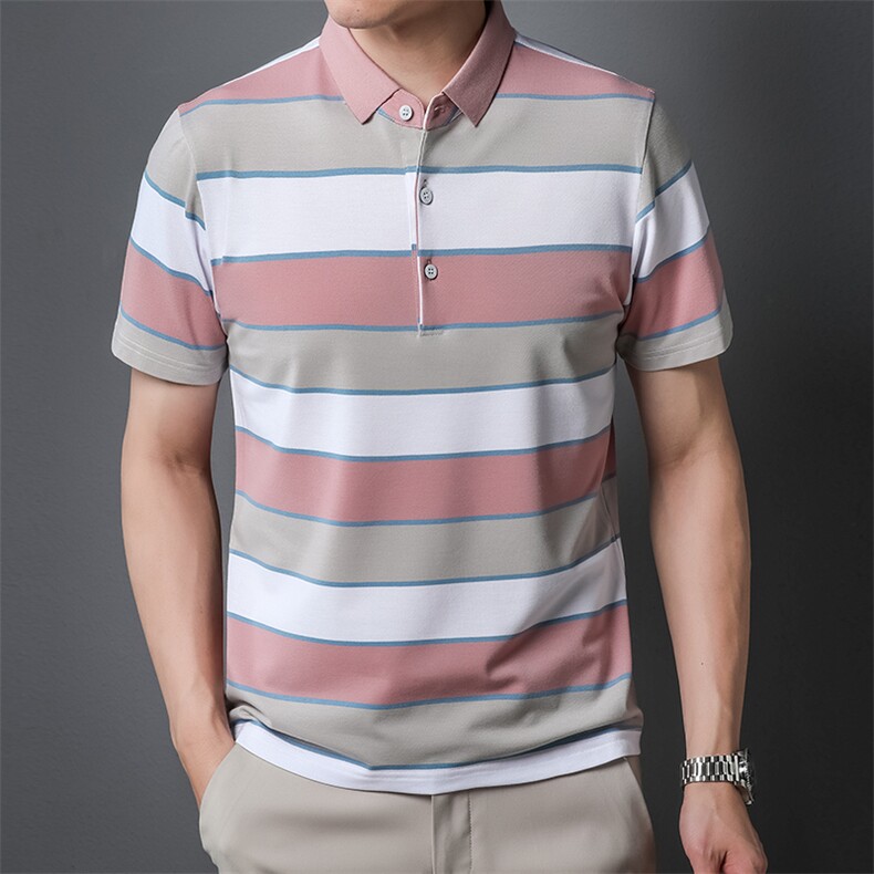 纯棉短袖T恤男上衣夏季新款男士休闲潮流半袖体恤POLO衫P50,男装Polo衫,星座1105-3