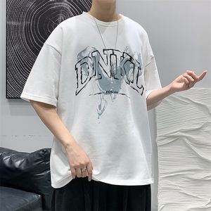 2025夏季 原创设计港风oversize宽松休闲T恤 B266-DX08-P30图片