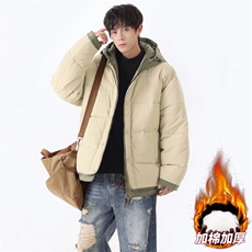 冬季加绒加厚假两件连帽男士防水保暖棉服大衣A406MY829P108，男装棉衣，星座309（原A406）