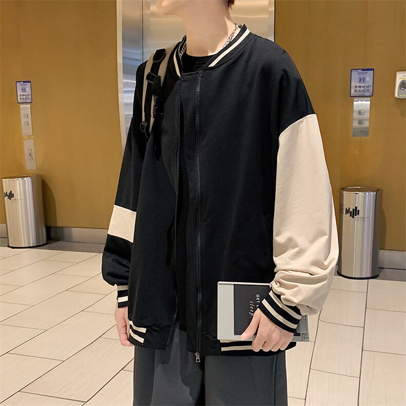 秋季情侣棒球服外套男宽松潮牌夹克港风2023新款衣服W1644-P45,男装夹克,星座512-2