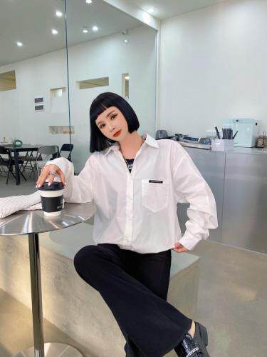 【现货】春季新款假两件，女装，玲珑颂