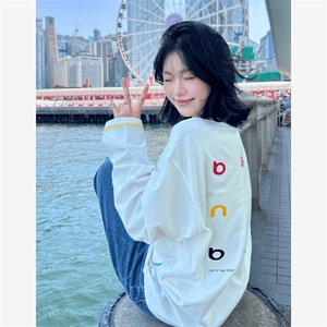 美式高街解构工艺速干长袖T恤衫男女款防晒上衣户外运动骑行服潮图片