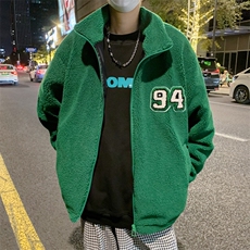 22冬装新款港风羊羔毛夹克外套日系复古情侣ins潮JK30/P100，男装夹克，钱塘713