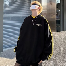 2025春季圆领卫衣休闲印花上衣美式男款宽松潮牌WY105P40，男装卫衣，星座1108