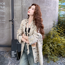 有货春装新款印花西装2C317A-8529-P155-K248，女装西装，2C317A