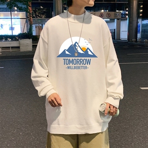 半高领毛衣男士大码针织衫男毛线衣男 M18235-P45 加绒款-P65图片