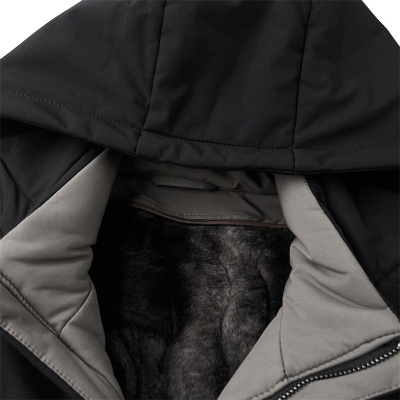 XL-R89778新款冬季男士鹅绒羽绒服连帽保暖外套修身风衣大衣,男装风衣,电商B360