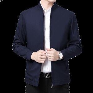春季男士外套2023新款夹克衫薄款中青年休闲立领男装春秋上衣,男装夹克,电商B212（原钱塘6029）