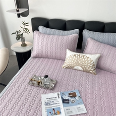 2023新款40支竹纤维乳胶凉席三件套，凉席，一起卖家纺